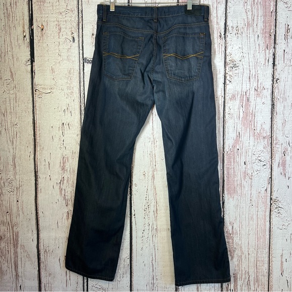 Mavi Mike Bootcut Low Rise Dark Wash Relaxed Denim Jeans Size 34 x 32 EUC - Picture 4 of 16